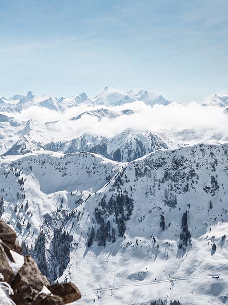 alpen panorama saalbach